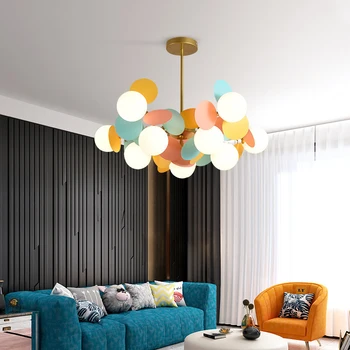 Nordic Modern Warm Ceiling Lamp Personality Creative Living Room Valgomojo šviestuvas Maca Dragon Net Red Ins kambario lempa