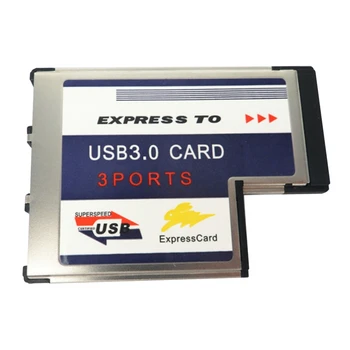 Notebook USB 3.0 Adapter Card Express USB3.03 prievado adapterio kortelė 54Mm adapterio keitiklis Fresco Logic Chipset Fl1100