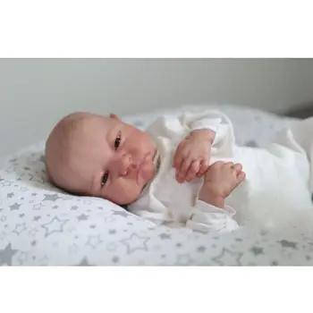 NPK 19inch jau nudažytas baigtas Levi Awake naujagimio dydis Atgimusi kūdikio lėlė 3D oda Matomos venos tikroviškas tikras kūdikis