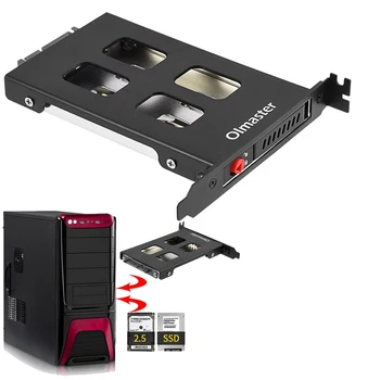Oimaster Pci Mobile Rack korpuso standžiojo disko dėklo dėžutė, skirta 2,5 colio Sata Sdd HDD adapteriui
