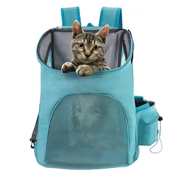 Pet Backpack Breathable Pet Carrier Expandable Pet Carrier Kuprinė mažoms katėms ir šunims su kišenėmis Oro linijų patvirtinta