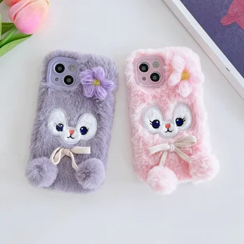 Plush Fur Cute Animal Case for Xiaomi Poco X5 F5 Pro X4 Pro 4G 5G M4 Pro 5G M4 5G X3 GT M3 Pro Warm Cover Cute Fluffy Case
