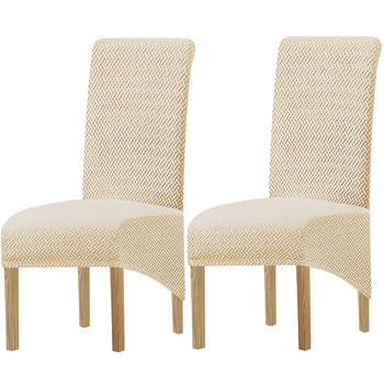 Poliarinės vilnos kėdės užvalkalas Stretch XL dydžio ilgi atlošiniai kėdžių užvalkalai Sėdynių užvalkalai su atlošu vestuvėms Valgomojo kėdės virtuvei