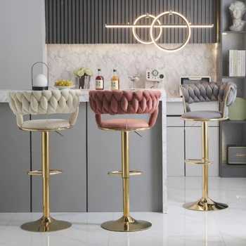 Prabangios modernios baro kėdės Šiaurės šalių biuro virtuvė Kėdė Biuro dizainas Namų komfortas Sedie Sala da Pranzo Vidaus apdaila