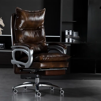 Prabangus kompiuteris Biuro kėdė Odinė Besisukanti svetainė Moderni biuro kėdė Žaidimų masažas Silla de Oficina miegamojo baldai