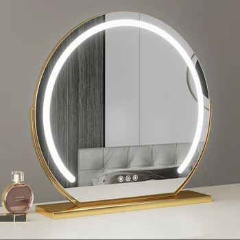 Prabangūs dekoratyviniai veidrodžiai Vonios lempos ekranas Modernus nešiojamas makiažas Vintažiniai dekoratyviniai veidrodžiai Sienų Espejos namų dekoravimas
