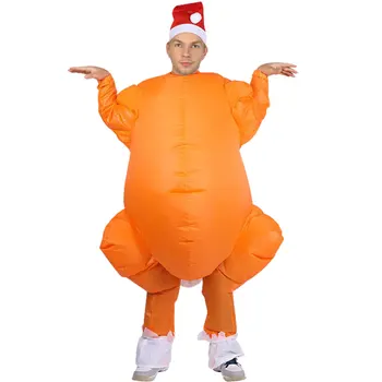 Pripučiamas kalėdinis kostiumas Juokingas ir unikalus suaugusiems Padėkos dienos kostiumo aprangos dydis