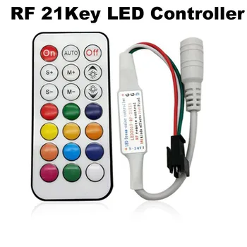 RF 21Key Remote Wireless DC kištukas LED juostiniai žibintai Valdiklis Dream Effect 4pin SM JST RGB WS2812B WS2811 IC Led DC5-24v