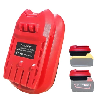 RISE-Battery Adapter for Craftsman 20V Cordless Tools DM18MAN Adapteris DeWalt 20V / Mil-Waukee 18V Li-On Battery Convert