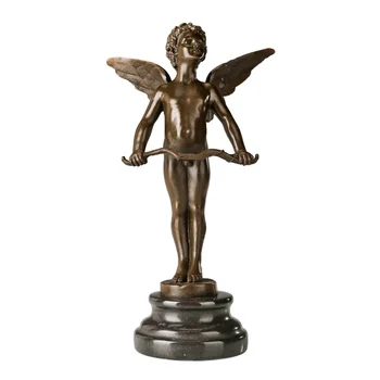 Romėnų kupidonas Graikų Eroso statula Mitas Meilė Dievui Skulptūra Figūrėlė Antikvarinio meno biuras Namų dekoro dovana draugui Fondle Antikvariniai daiktai