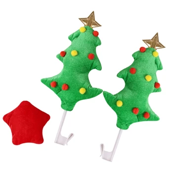 Rudolph Nose Decorations Reindeer Antlers Kalėdinių kostiumų komplektas F0I5