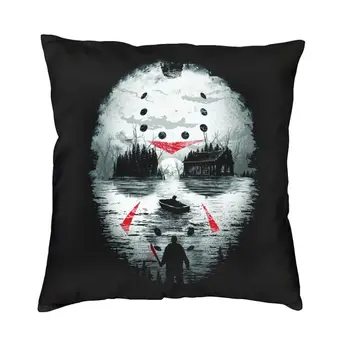 Siaubo filmo personažas Žudikas Pagalvėlės užvalkalas Helovino filmas Mesti pagalvės dėklas svetainei Madingas pagalvės užvalkalas Namų dekoras