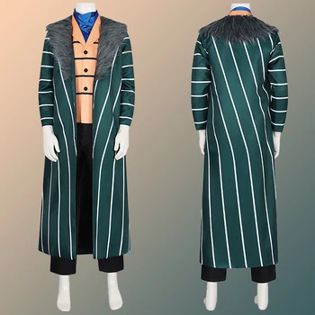 Sir Crocodile Cosplay Role Play Anime One Cosplay Piece Kostiumas Vyriškas paltas Kelnės Kaklo šalikas Roleplay Fancy Dress Up Vakarėlių drabužiai