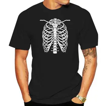 SKELETON I-SHIRT Bones Halloween Karneval Skull Fear Reaper Men Summer Short Sleeves Marškinėliai