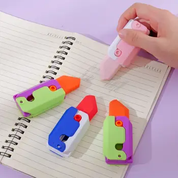 Smagus vaikų žaislas 3D pieštuko trintukas nepastebimas maži žaislai Ridikėlių formos mielas trintukas Mažiau guminių šiukšlių Išleiskite slėgines kanceliarines prekes
