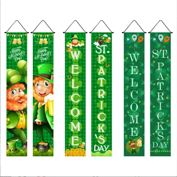 St. Patrick's Day Decoration Kabantis ženklas Banner St. Patrick's Couplet Sign For St. Patrick's Day Hanging Decoration