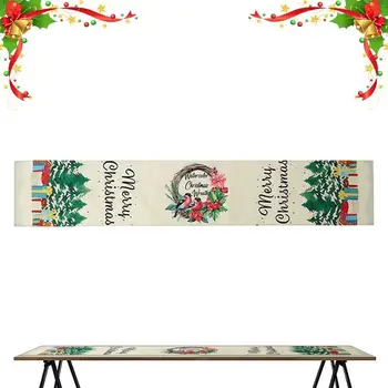 Stalo bėgikas Kalėdų snaigės stalo bėgikas 71 x 13 colių sezoninis žiemos atostogų virtuvės valgomasis Kavos staliuko dekoravimas