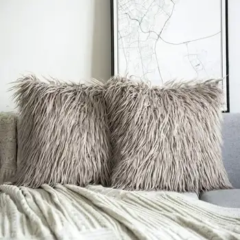Style Faux Fur Series Decorative Throw Pillow Cover, 18 Pagalvių užvalkalai dekoratyviniai Bakugo pagalvių užvalkalai x Dr pepper Satin pillowca