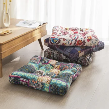 Sutirštinta geometrinė metimo pagalvė minkšta sofa juosmens atramos pagalvėlės Tatami pagalvėlė/ Meditacijos pagalvėlė/ Biuro kėdės sėdynės pagalvėlė
