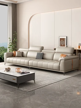 Technologija be skalbimo medžiaginė sofa svetainė mažas butas modernus chaise longue oda