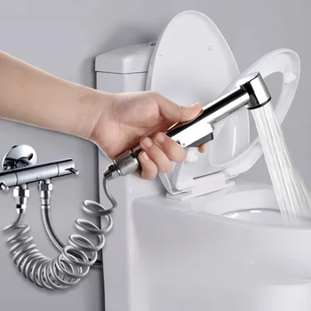 Tualeto tualetas rankinis purškimo pistoletas kompanioninis maišytuvas aukšto slėgio plovimo antgalis vandens pistoletas moterų tualeto slėgis