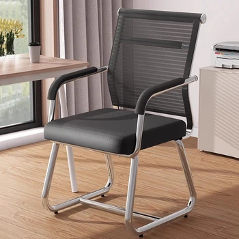 Tuštybė Pasukamos biuro kėdės Patogūs Playseat Studija Riedantis darbas Biuro kėdės Akcentinis miegamasis Silla Ergonomica Baldai WJ30XP