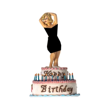 Unassambled 1/22 80mm senovės fantazijos moteris Su gimtadieniu figūrėlė Dervos figūrėlės miniatiūrinių modelių rinkiniai Nedažyti