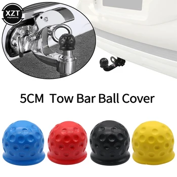 Universal 50MM Tow Bar Ball Cover Cap Trailer Ball Cover Tow Bar Cap Hookch Trailer Towball Protect Car Accessories 4 Colors