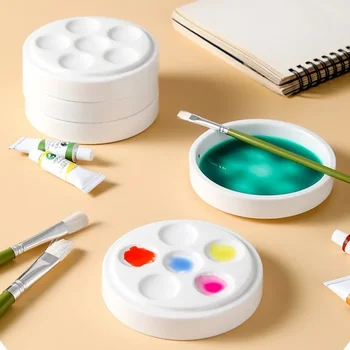 Universalus baltas keraminis dvipusis tonavimas diskų dažai Dažymo įrankiai Studentų akvarelės tonavimo grafiti meno įrankiai