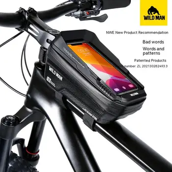 vandeniui atsparus mobiliojo telefono skersinis paketas kalnų dviračių paketas EVA kieto apvalkalo priekinių sijų apvyniojimas viršutinio vamzdžio krepšio dviračių priedai