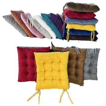 Velveto dirželis kėdės pagalvėlė rudens ir žiemos šiluma Vienspalvė kėdės pagalvėlė juostelė Aksominė patogi sėdmenų pagalvėlė