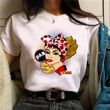 Venesuelos marškinėlių moterys harajuku top moteriški komiški japoniški juokingi drabužiai