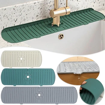 Virtuvinis silikoninis maišytuvas Drenažo padas kriauklė Purslų gaudyklė Stalviršio apsauga Sugeriantis kilimėlis vonios kambario virtuvės kilimėlių įtaisams