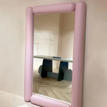 Viso ilgio veidrodis nuo grindų iki sienos šiaurietiškas prabangus chalatinis veidrodis