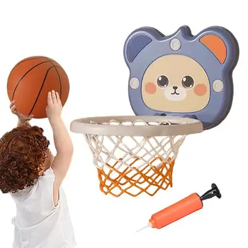 Wall basketball Hoop Indoor Game Indoor Game Basketball Goals with Scoreboard 2 Inflatable Basketballs No Drilling Birthday Gifts For
