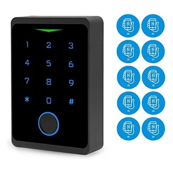 Wifi prieigos valdymo klaviatūra, pirštų atspaudų kontrolierius, 125 Khz kortelė, durų užrakto atidarytuvas, APP durų klaviatūra, nuotolinio valdymo pultas durų užraktas