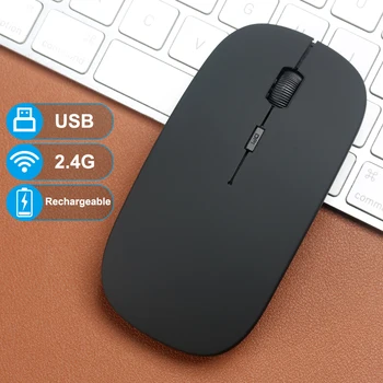 Įkraunamas belaidis pelės grotuvas 2.4G USB su Bluetooth suderinamos pelės Nešiojamojo kompiuterio kilimėlis Planšetinis kompiuteris MacBook Ergonomiška žaidimų pelė