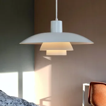 Šiaurės šalių Danijos dizainerių valgomojo stalas LED pakabinama lemputė svetainei virtuvės baro dekoras Naktinė pakaba E27 pakabinamas apšvietimas