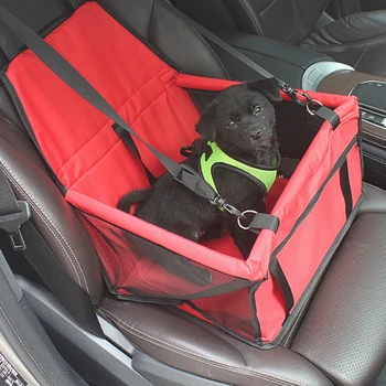 Šunų automobilinės kėdutės užvalkalas Neperšlampamas naminių gyvūnėlių šunų automobilinė kėdutė Hamakas Saugos diržas Stabilus sulankstomas kelioninis šuo Automobilio sėdynės paaukštinimo krepšys