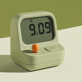 Žadintuvai Snausti Skaitmeninio laikrodžio naujovė Tylus stalo laikrodis Animacinio filmo formos žadintuvai Tylus netiksėjimas vaikams Stalinis laikrodis