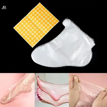 100vnt Skaidrus plastikinis vienkartinis vonios įdėklas Pėdų pedikiūras SPA vaško dangtelio maišelis Kojinė Universalus vienkartinis pėdų dangtelis