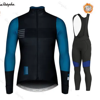 2024 Raphaful Winter Thermal Fleece Cycling Jersey Set Men Mountian Bicycle Clothing Wear Ropa Ciclismo New Bike Racing GOBIKING