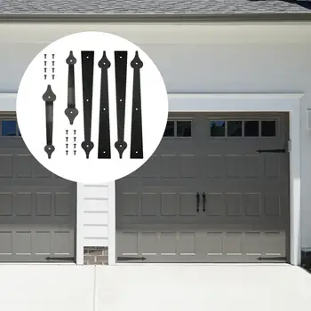 6x Garažo rankena Garažo vartai Magnetiniai lengvai montuojami garažo juodi vartai Spinta Vidaus durys Spinta Garažo vartai Aparatūra