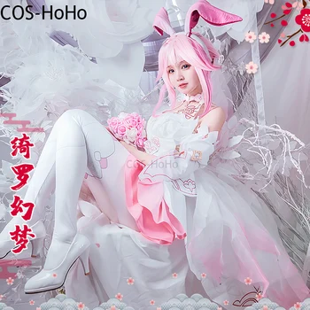 COS-HoHo Honkai Impact 3rd Yae Sakura gėlių Wdding suknelės žaidimo kostiumas Puošnus Cosplay kostiumas Helovino vakarėlio apranga Moterys