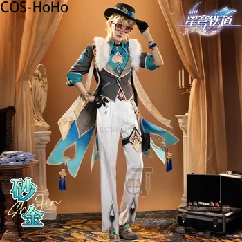 COS-HoHo Honkai: Star Rail ShaJin žaidimo kostiumas Seksualus elegantiškas kilnus uniforma Cosplay kostiumas Helovino vakarėlis Vaidmenų žaidimo apranga Vyrai