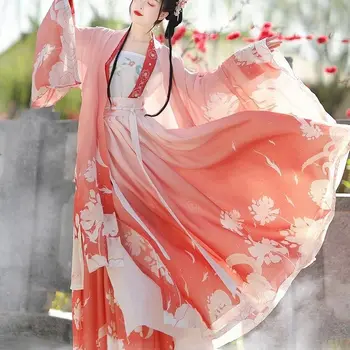 Elegantiška Hanfu suknelė Moterys Senovės tradicinė Hanfu apranga Moteriškas karnavalas Cosplay kostiumas Kinų stiliaus Hanfu rinkiniai plius dydis