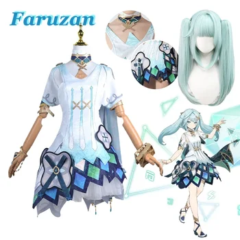 Faruzan Cosplay Genshin Impact Cosplay kostiumas Faruzan Wig Žaidimas Kinų stiliaus uniforma Helovino karnavalo kostiumai moteriai