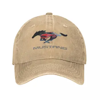 Ford Mustang GT logotipas Emblemos dizainas Beisbolo kepuraitės Džinsinės kepurės Reguliuojama Casquette gatvės apranga Beisbolo kaubojų skrybėlė vyrams