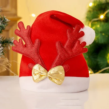 Funny Christmas Hat Creative Flashing Snowman Deer Antler Cap Xmas Party Decroation New Year Dress Up Festival Supply Wholesale