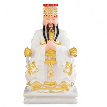 Jade imperatorius ir dangaus deivė statula Namų parduotuvės dekoravimas Yaochi auksinė motina Tiangong karalienė motina Jade imperatorius Buda